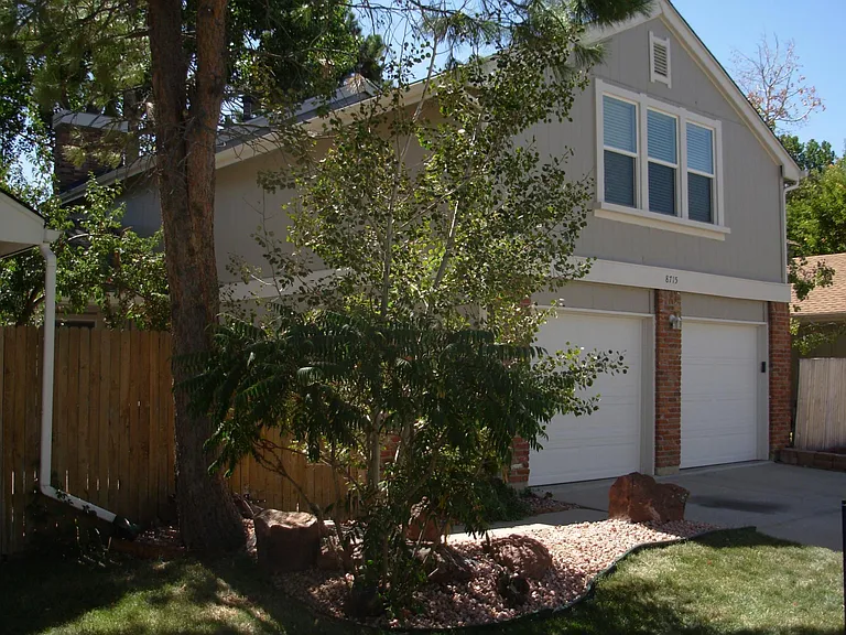 Front of house - two car garage