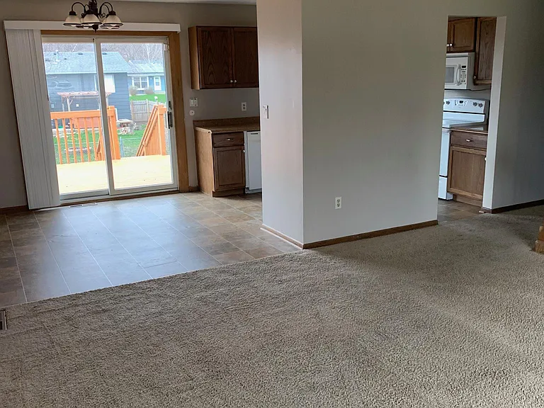 Living room, open to dining area