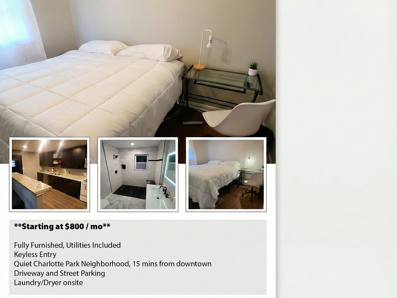1 bed, 700 sqft, $800 — Photo 1