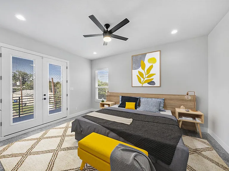 Bedroom 4. This image shows a virtually furnished space. Bedrooms come unfurnished.