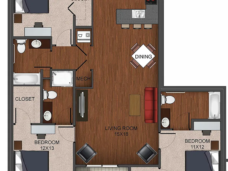 floor plan image of 3 bedroom apartment home image floor plan image of 3 bedroom apartment home image