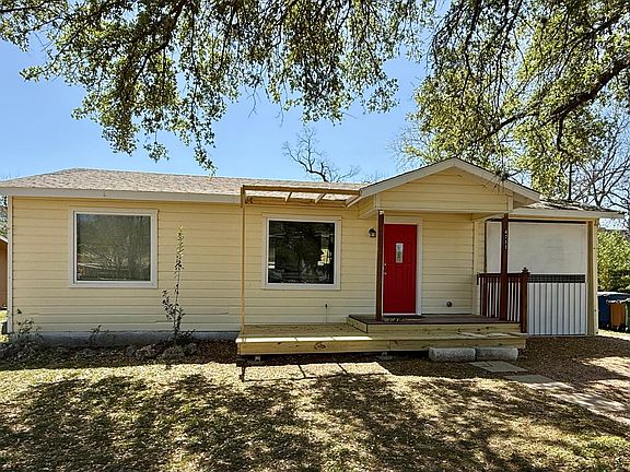 Front of house - freshly repaired and painted! New rain gutters to be installed!