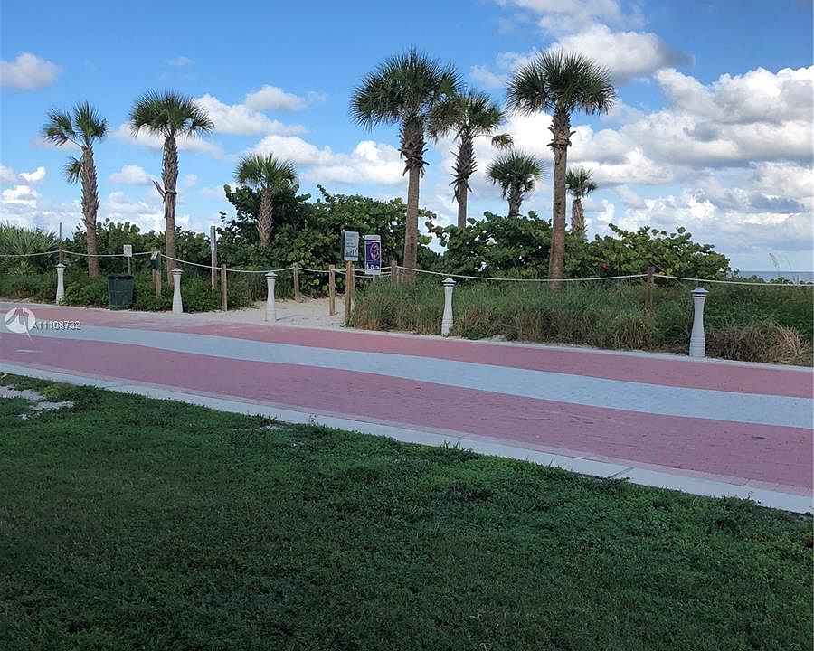 Beach path from bldg rear gate