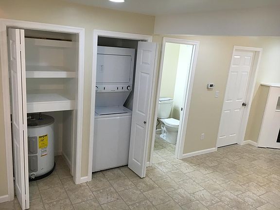 Pantry, Water Heater, Washer and Dryer and half bath