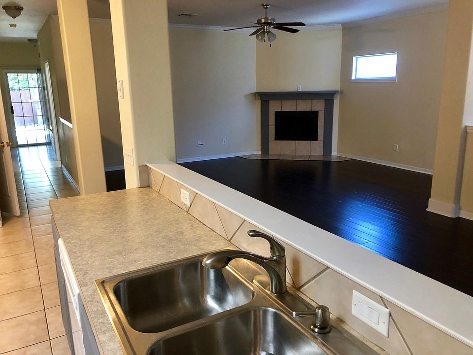 kitchen looking into living room