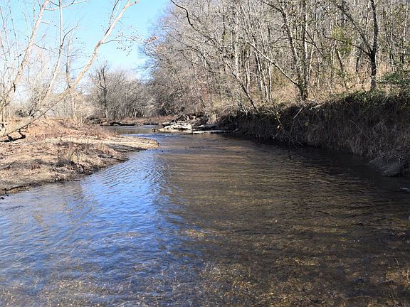 Large stream bordering the property.
