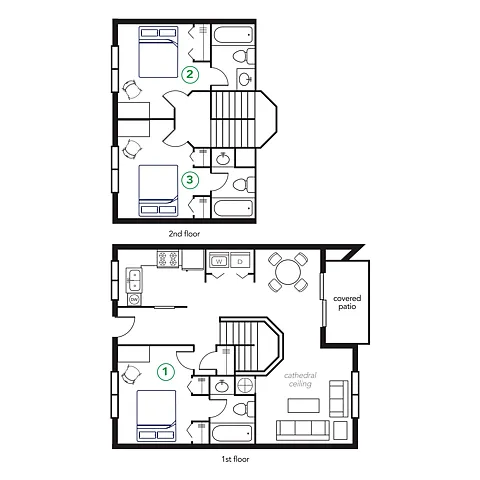 Floor plan 3x3 Townhome
