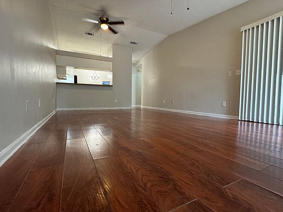 Spacious living room and kitchen