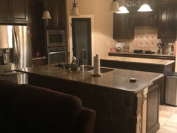 Kitchen with double island