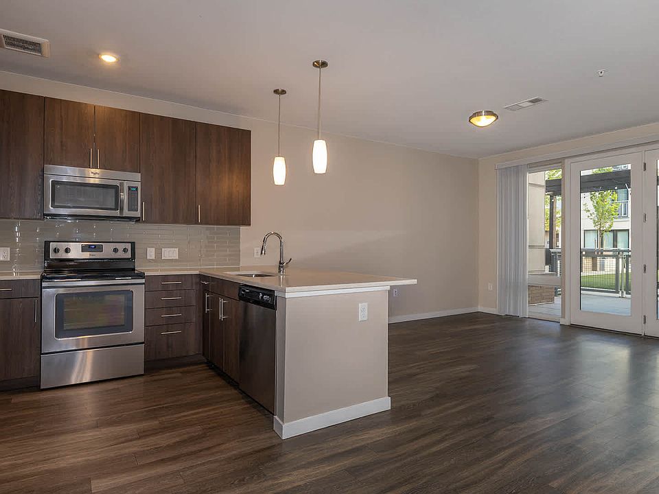 Kitchen and Living Area with Hard Surface Flooring