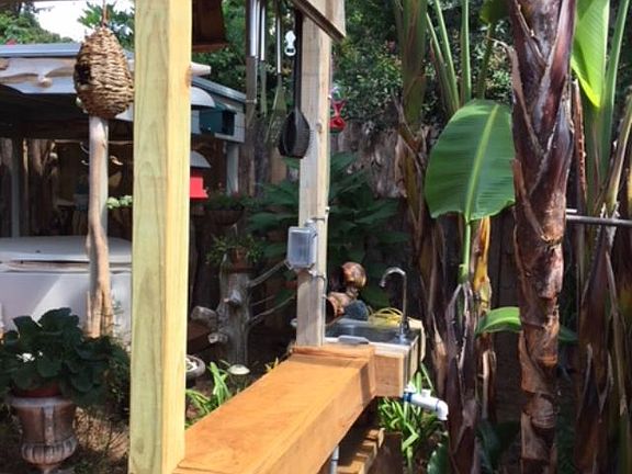 Backyard sink and countertop
