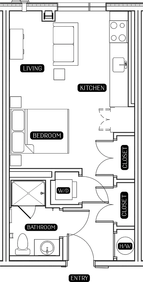 Floor plan Studio Floor Plan A