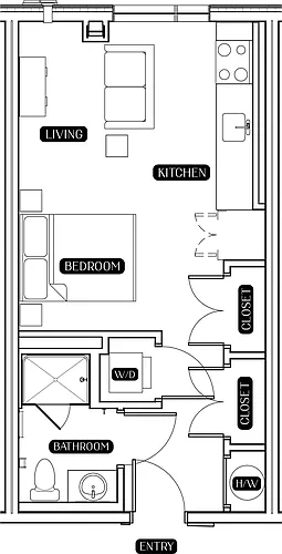Floor plan Studio Floor Plan A