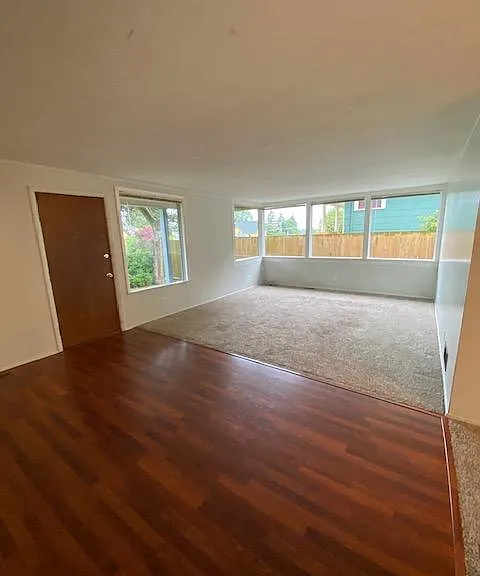 entry and living room