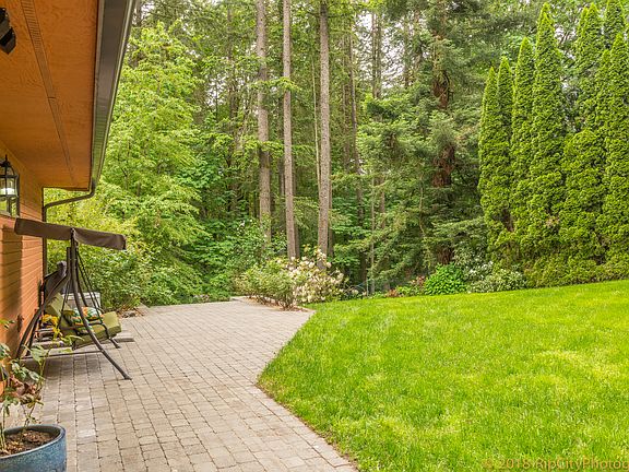 Stone walkway to front door