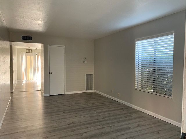 Living room to kitchen view