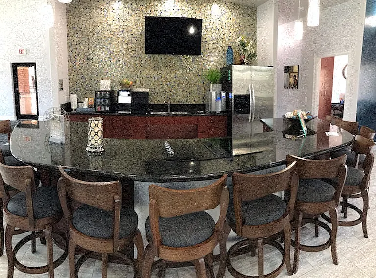 San Brisas Apartments Clubhouse with Coffee Machine