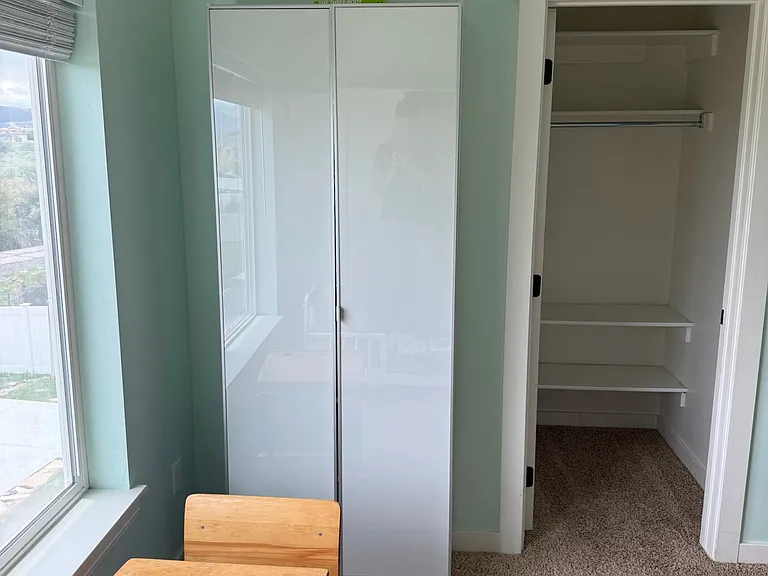 Bedroom 2 with walk-in closet.