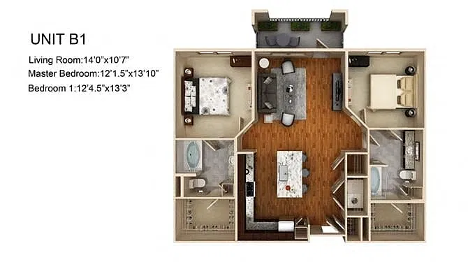 Floor plan B1