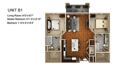 Floor plan B1