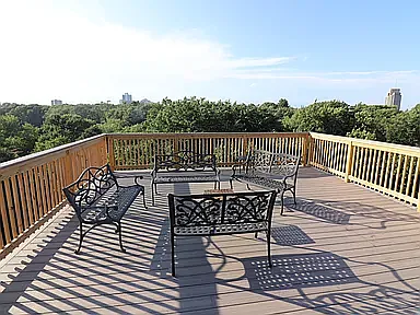 Roof deck.
