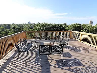 Roof deck.