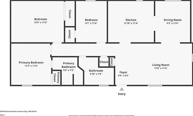 3 bed, 2.0 bath, 1200 sqft, $1,455 — Photo 2