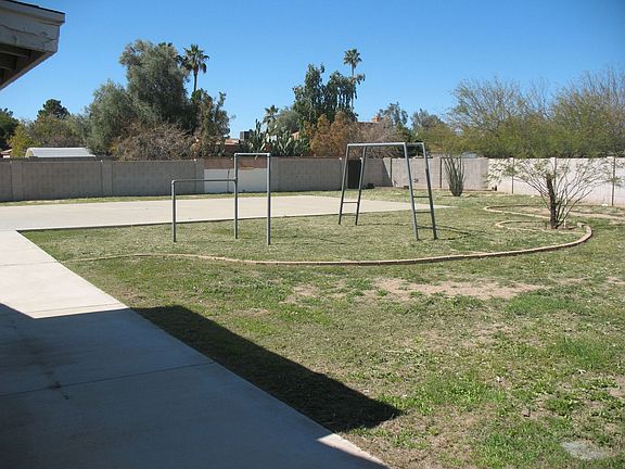 Partial view of backyard