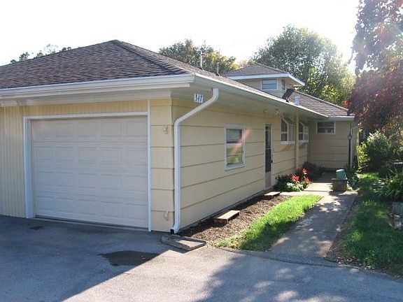 Left side of home.