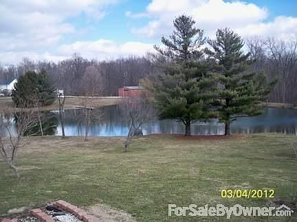 View of pond from back deck
