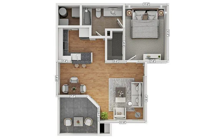 Floor plan 1B1