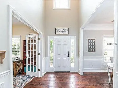 Entry is light and fresh