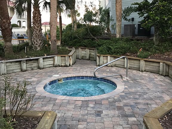 hot tub below unit
