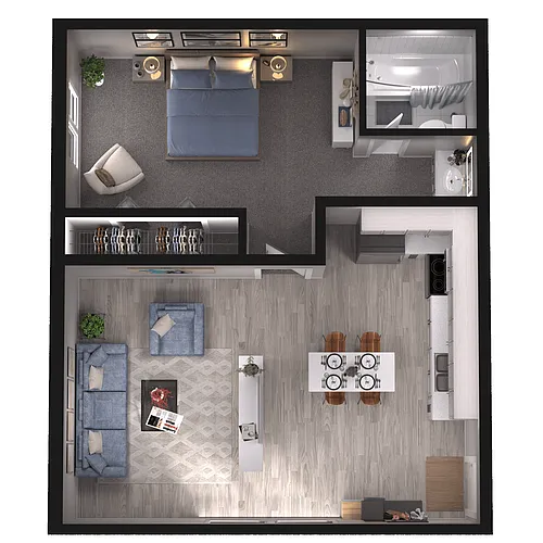 Floor plan 1 Bedroom