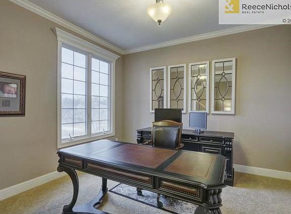 Light and bright main floor study