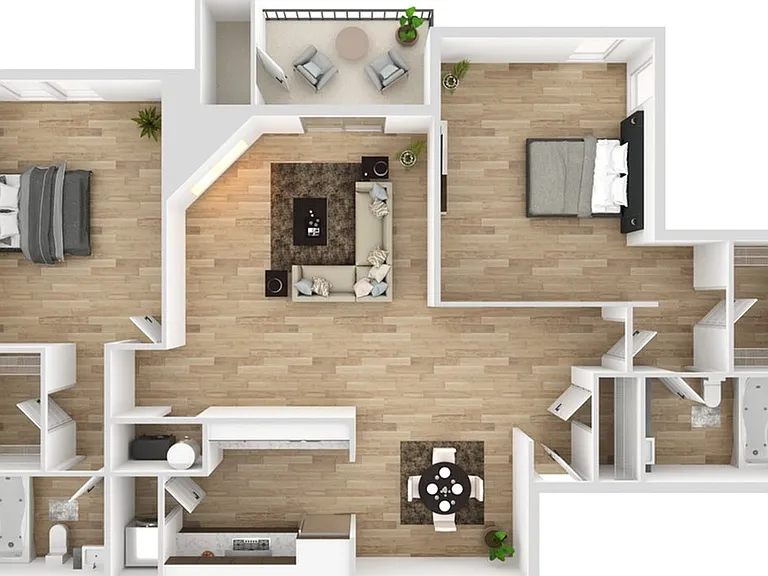 2 Bedroom | 2 Bath | 1125 SF 2 Bedroom | 2 Bath | 1125 SF