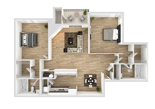 Floor plan Crockett