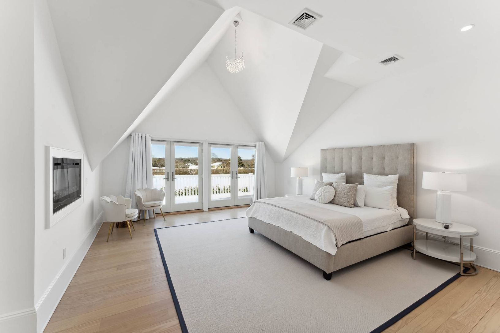  Primary Bedroom with Fireplace and Deck