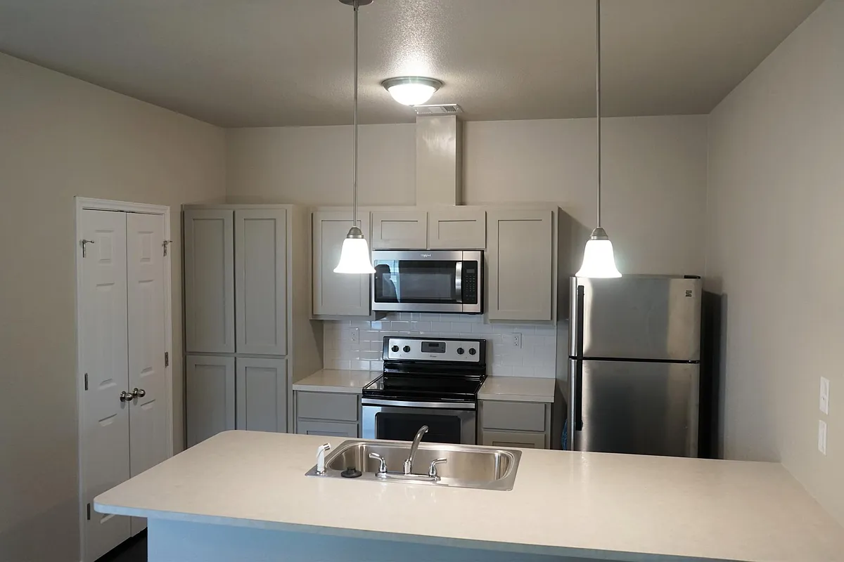 This is the fridge that comes with the rental. - 128 E Ball Rd