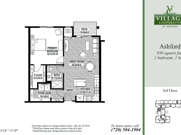 Ashford Plan, Village Cooperative of Arvada (Active Adults 62+)