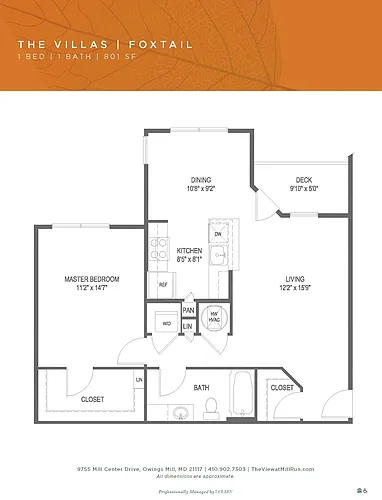 Floor plan Foxtail - Villas