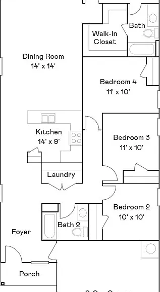 Floorplan, 1627 sq ft
Actual layout of the home is reversed with garage and rooms on the left