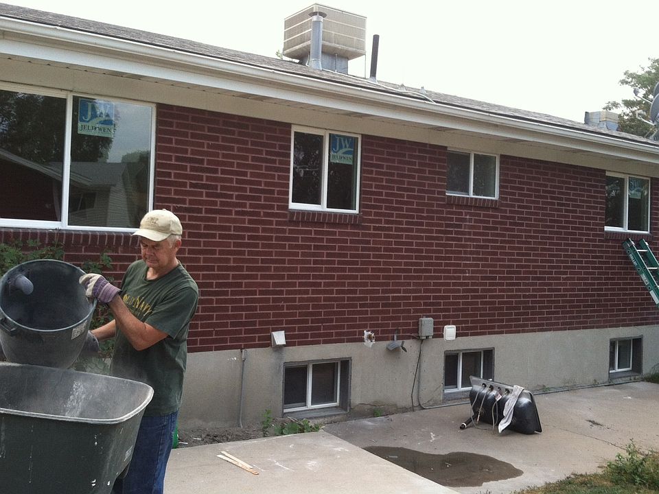 Working on the house in Sept