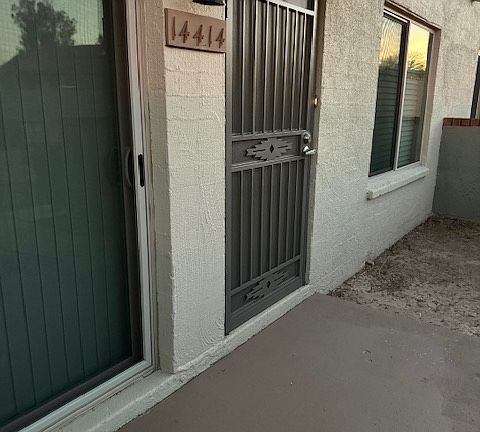 Front patio area