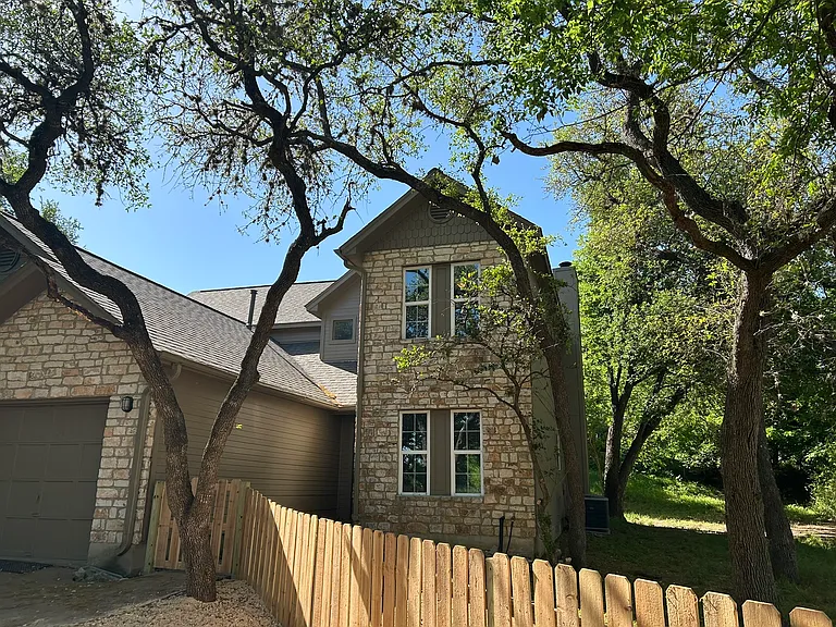 Spacious 2-story home with 3 bedrooms and two bathrooms, one on each floor.