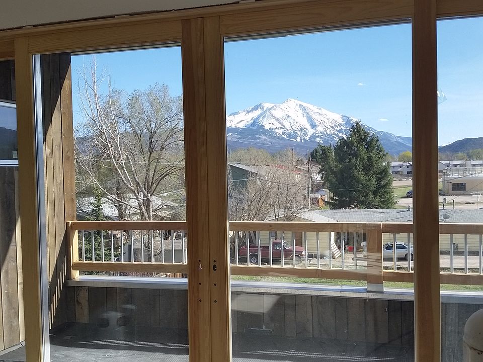 Awesome Sopris view from living room out the sliding glass door/deck.