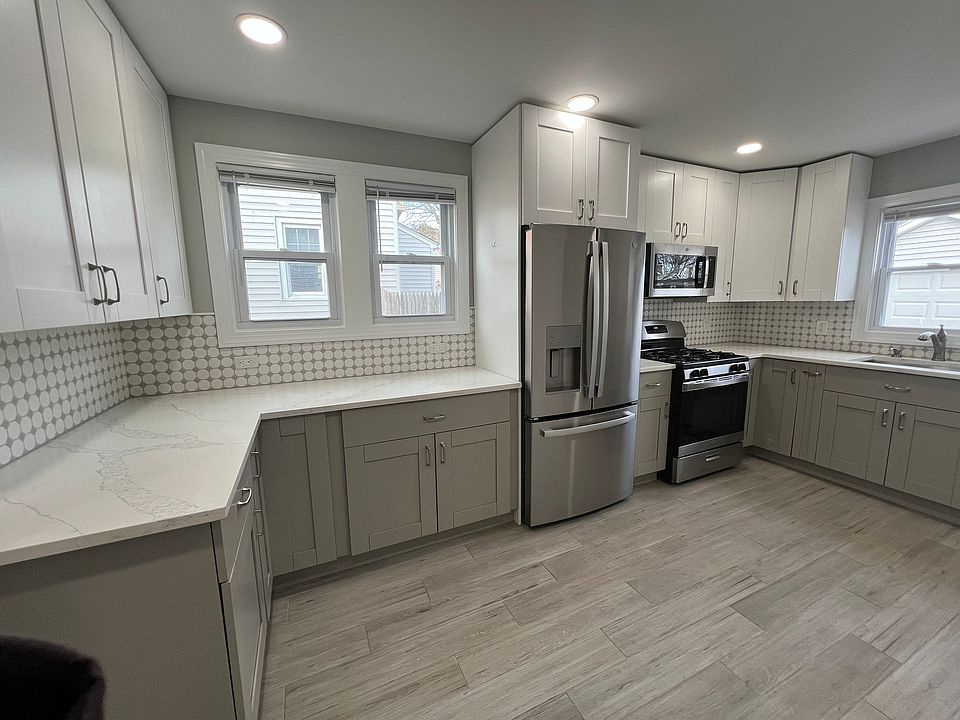 Large Kitchen with Stainless steel appliances