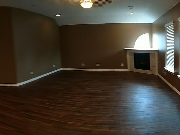 Living with fireplace
