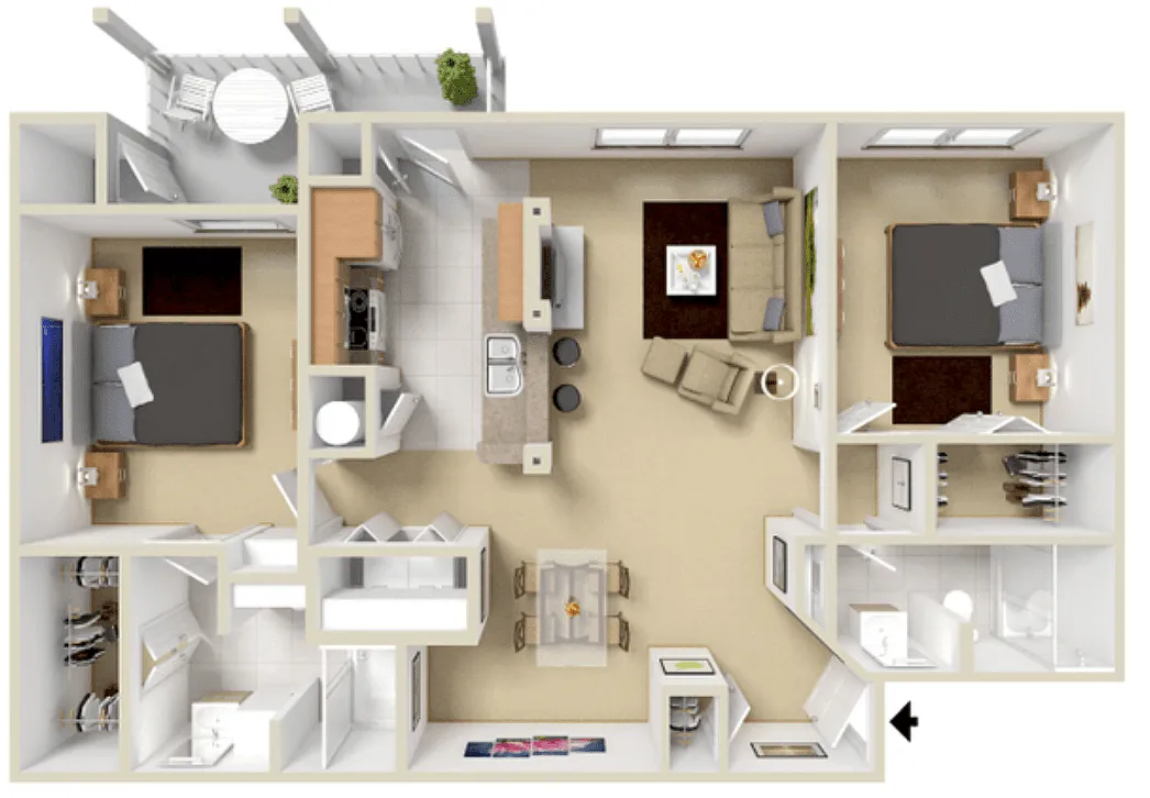 Floor plan B3 - Yosemite