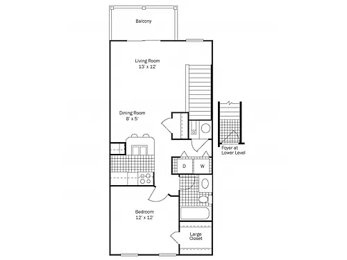 Floor plan Lakeshore (Up)